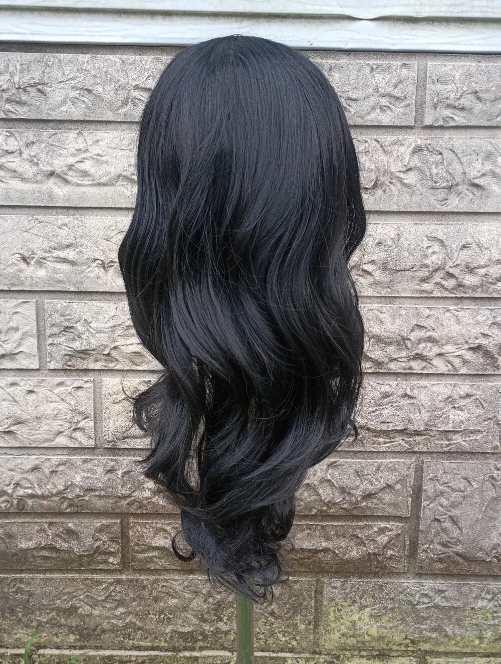 Black Lace Front Long Wavy Women's Wig